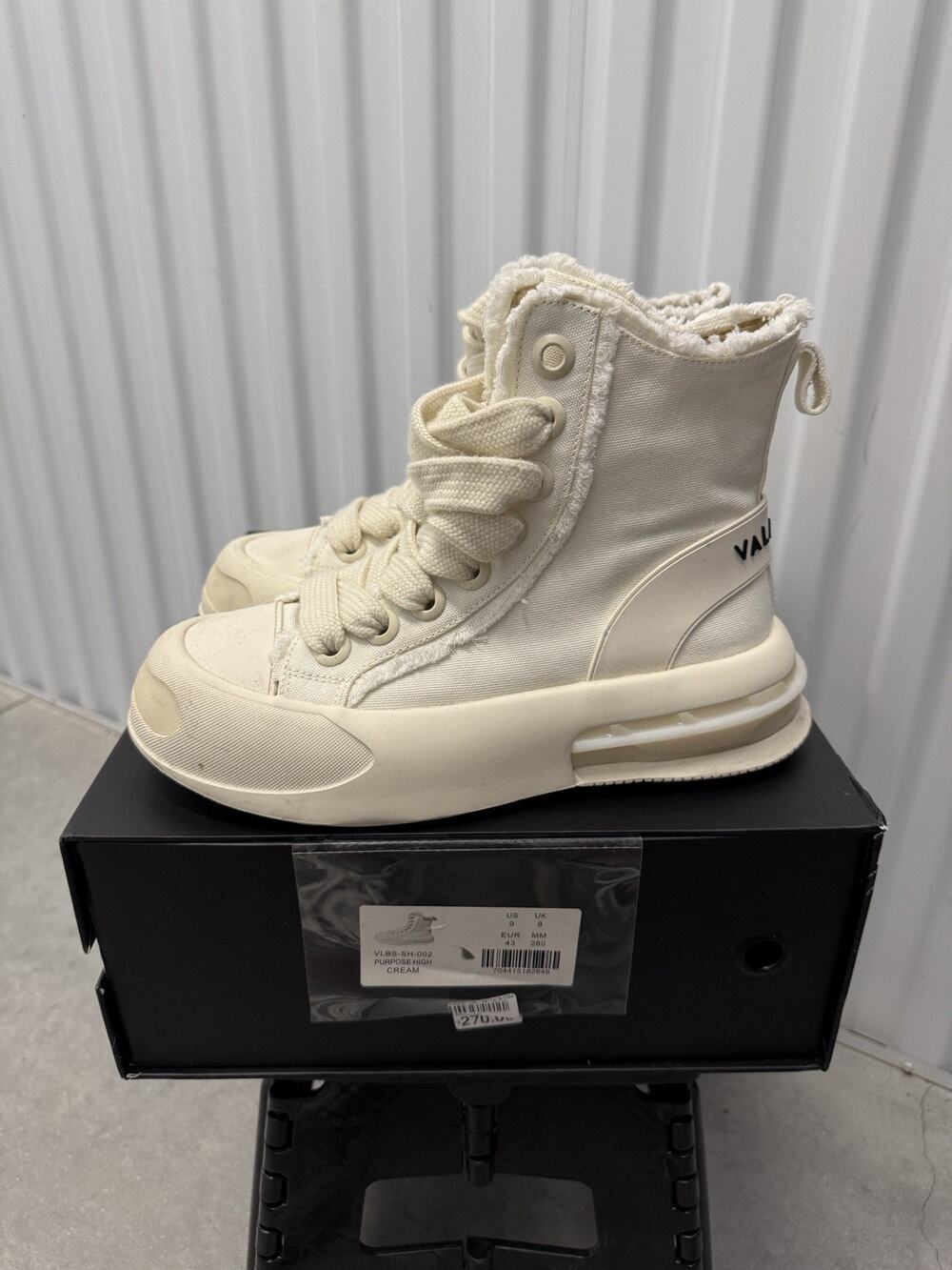 Valabasas Purpose High Boots Cream Size 9 Men's - VLBS-SH-002